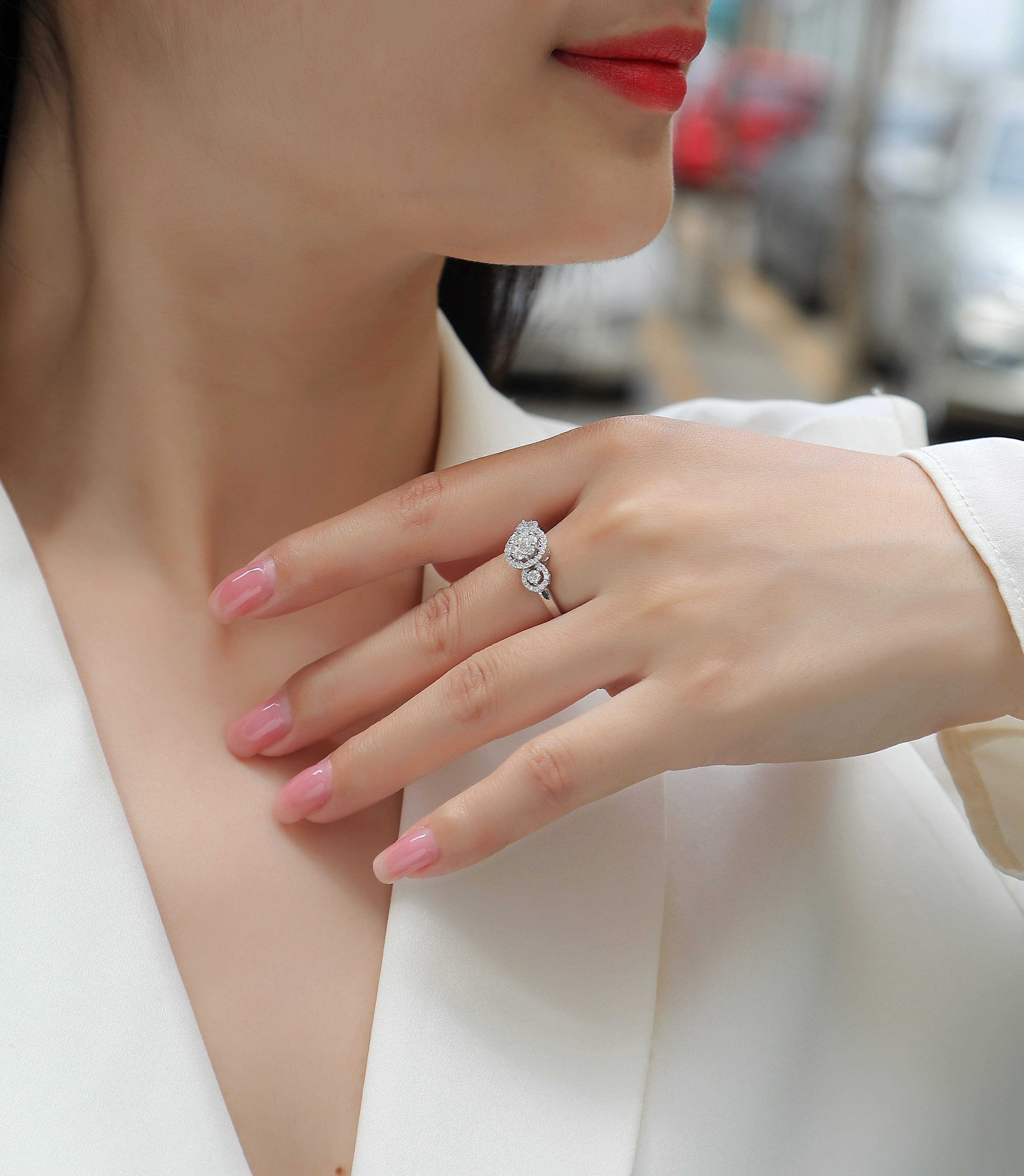 Serial Dreams - A Fashionable And Luxurious Jewelry Accessory Set With Moissanite S925 Sterling Silver And Platinum-plated Diamond