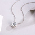 Purity - A Fashionable And Luxurious Diamond Jewelry Pendant Set With 1-carat Moissan Diamond S925 Sterling Silver