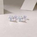 Guardian Classic Six Claw Luxury Fashion Diamond Earrings Stud Set Mosan Diamond Silver Jewelry